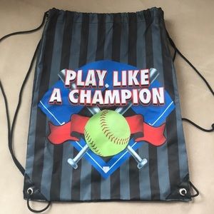 🥎Play Like A Champion Drawstring Bag🥎